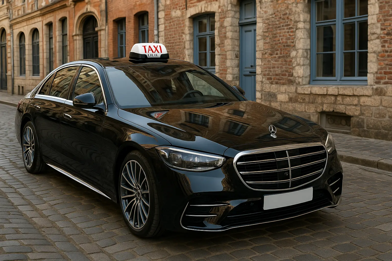 Mercedes Classe S taxi VTCAB LILLE disponible 24h/24 dans la Métropole Européenne de Lille